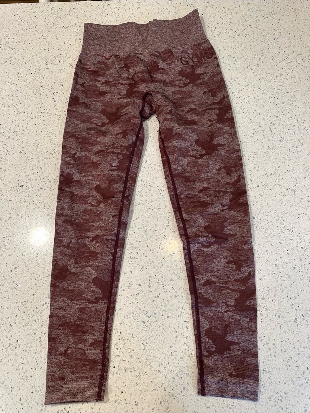Women’s Gymshark Adapt Camo Leggings - Maroon